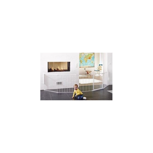 BABYDAN Prostorová zábrana Flex XXL bílá 90-350 cm