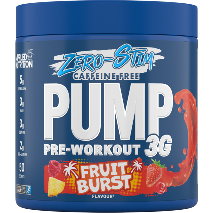 E-shop Zero Stimulant Pump 3G - Applied Nutrition, príchuť fruit burst, 375g