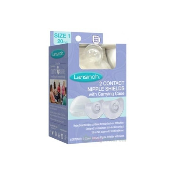 LANSINOH klobúčiky, chrániče bradaviek 2ks