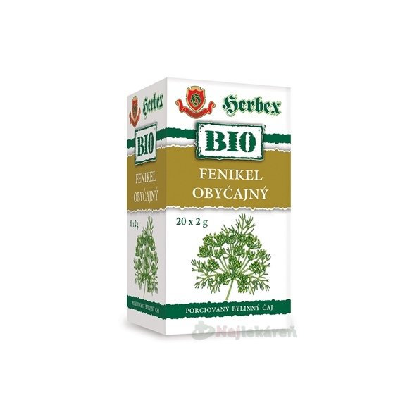 HERBEX BIO FENIKEL OBYČAJNÝ, 20x2g