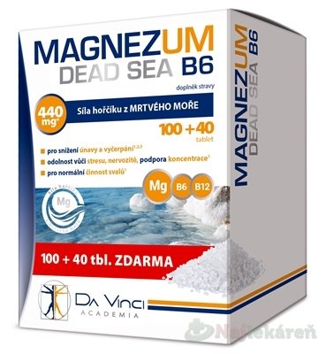 E-shop MAGNEZUM DEAD SEA - DA VINCI, tbl 100+40 zadarmo (140 ks)