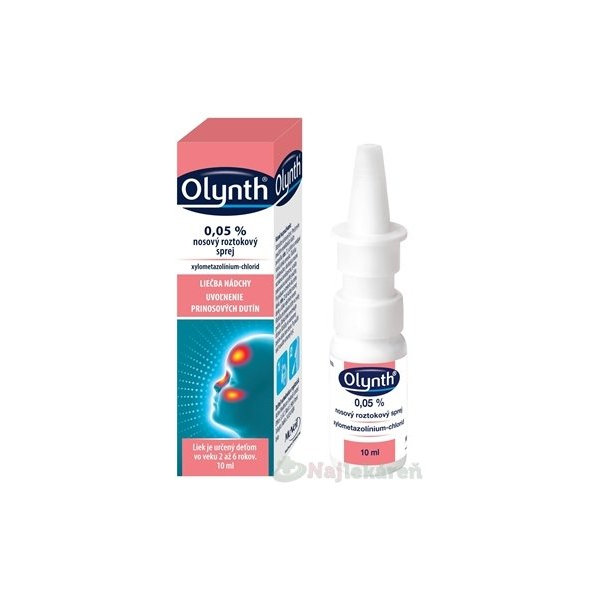 Olynth 0,05 % na upchatý nos a nádchu 10 ml