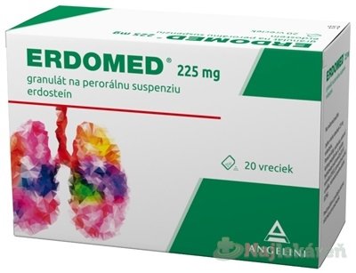 E-shop ERDOMED 225 mg na vykašliavanie, granulát, 20 vrecúšok