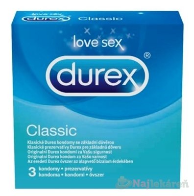 E-shop DUREX Classic kondóm 3ks