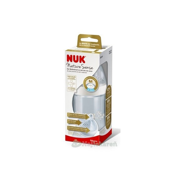 NUK FĽAŠA dojčenská Nature Sense, 260 ml