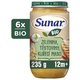 SUNAR BIO Príkrm zelenina, cestoviny, kuracie mäso 12m+, 6x235g