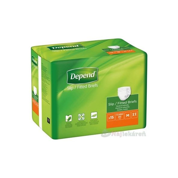 DEPEND Slip CLASSIC M plienkové nohavičky, priedušné 15ks