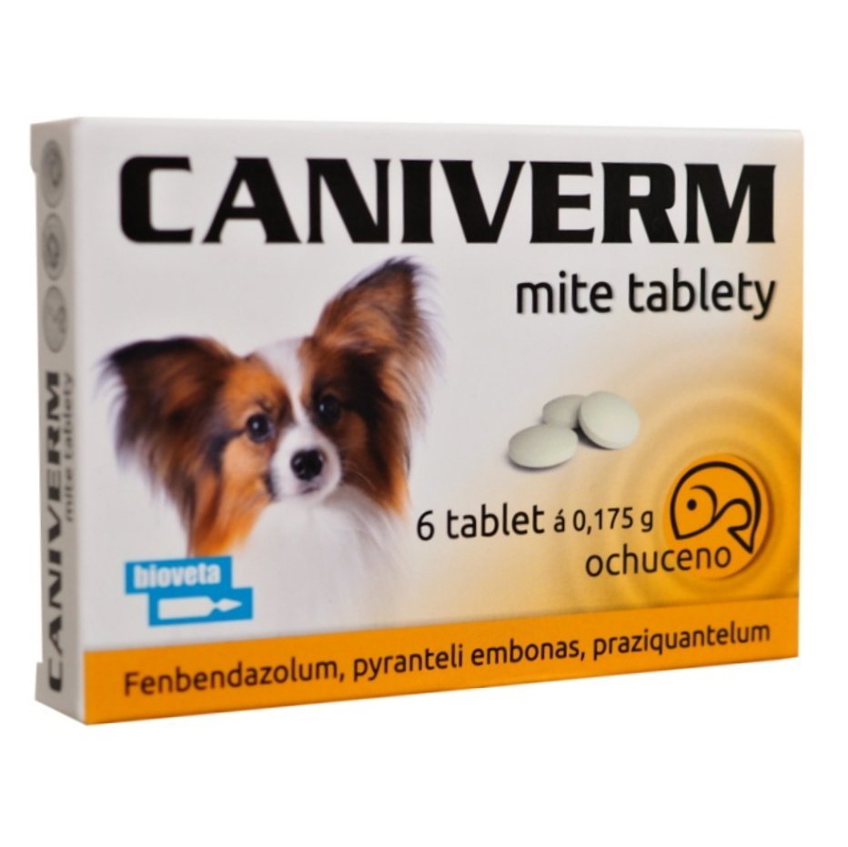 E-shop Caniverm mite tablety na odčervenie psov a mačiek 6tbl