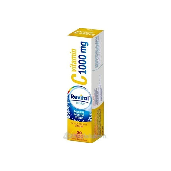 Revital vitamín C 1000 mg šumivý 20 šumivých tabliet