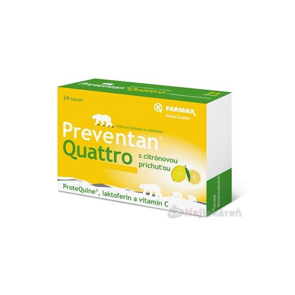 FARMAX Preventan Quattro s citrónovou príchuťou