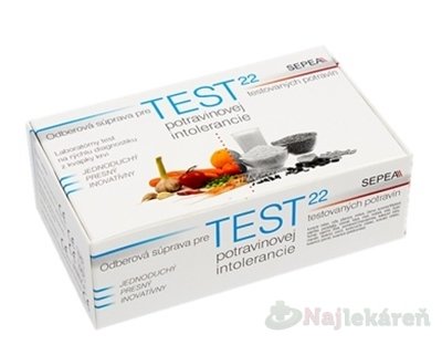 E-shop SEPEA ELISA SCREEN TEST 22 laboratórny test potravinovej intolerancie 1set