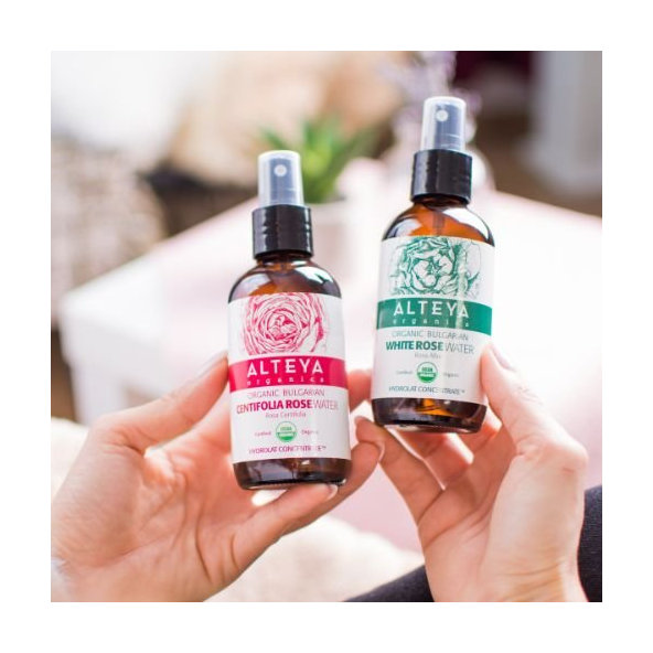 Ružová voda Bio z ruže stolistej (Rosa Centifolia) 120 ml SKLO