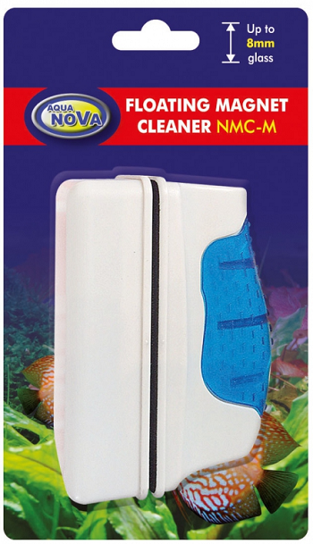 E-shop AQUA NOVA magnetická stierka M na čistenie akváriového skla 9x4.5cm |8mm|
