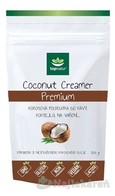 E-shop Topnatur COCONUT CREAMER Premium kokosová príchuť 150 g