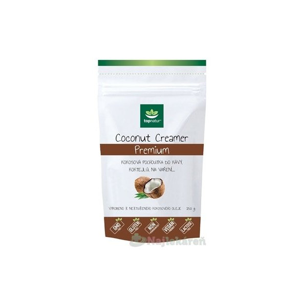 Topnatur COCONUT CREAMER Premium kokosová príchuť  150 g