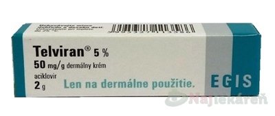 E-shop Telviran 5 % dermálny krém, 2g