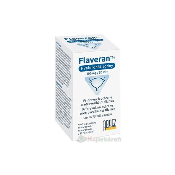 Flaveran roztok hyaluronátu sodného na močové cesty 50 ml