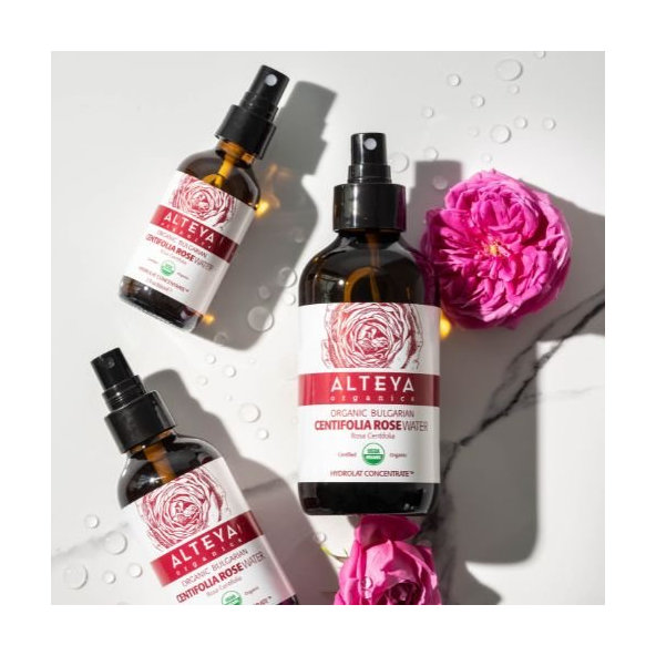 Ružová voda Bio z ruže stolistej (Rosa Centifolia) 240 ml SKLO