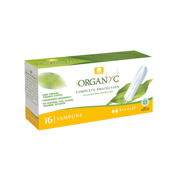 Menštruačné tampóny regular Organyc 16ks