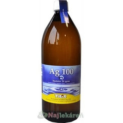 Pharma Activ Koloidné striebro Ag100, hustota 20ppm, 1000 ml