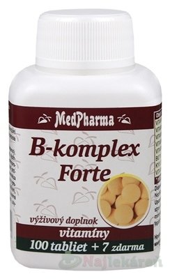 E-shop MedPharma B-komplex Forte tablety 100+7 zadarmo