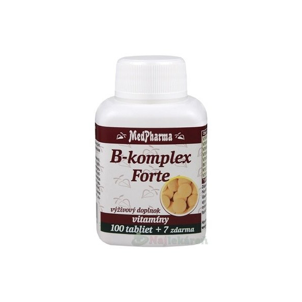 MedPharma B-komplex Forte tablety 100+7 zadarmo