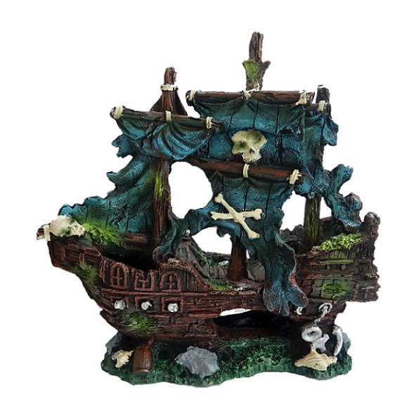 AQUA NOVA AN3013 dekorácia do akvária pirátska loď 22x9x23cm