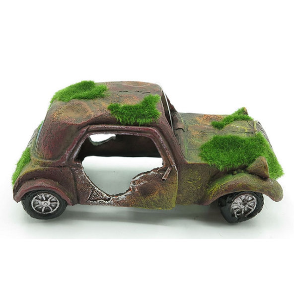 AQUA NOVA TC-F25343-R dekorácia do akvária vrak auta 16x8x6cm