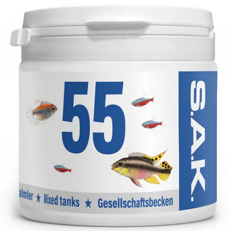 E-shop SAK 55 krmivo pre akváriové ryby, veľkosť 4, 150ml