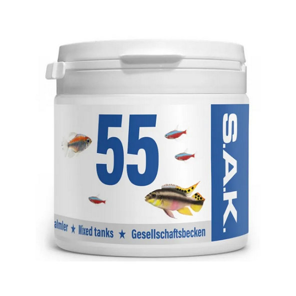 SAK 55 krmivo pre akváriové ryby, veľkosť 4, 150ml