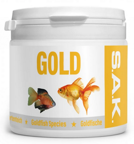 E-shop SAK gold krmivo pre akváriové ryby, veľkosť 2 - 150ml