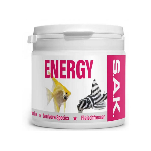 SAK energy krmivo pre akváriové ryby, veľkosť 2 - 150ml