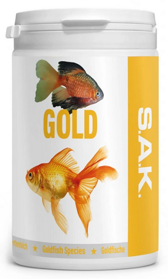 E-shop SAK gold krmivo pre akváriové ryby, veľkosť 2 - 300ml