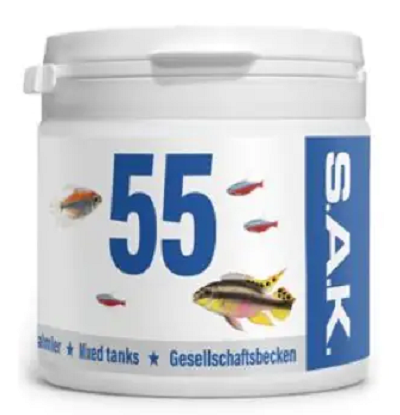 E-shop SAK 55 krmivo pre akváriové ryby 150ml - vločky