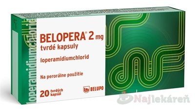 E-shop BELOPERA 2 mg na hnačku 20 cps