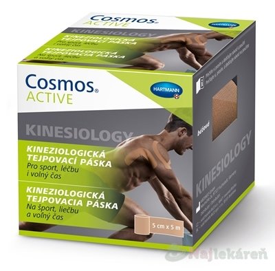 E-shop Cosmos ACTIVE Kineziologická tejpovacia páska béžová (5cmx5m) 1ks