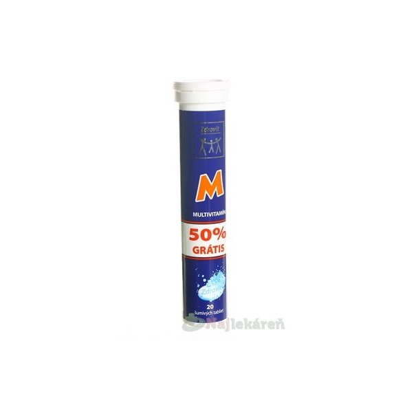 Zdrovit MULTIVITAMIN 50% grátis 20 šumivých tabliet