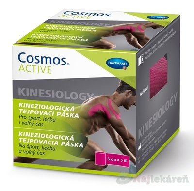 E-shop Cosmos ACTIVE Kineziologická tejpovacia páska ružová (5cmx5m) 1ks