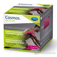 Cosmos ACTIVE Kineziologická tejpovacia páska ružová (5cmx5m) 1ks