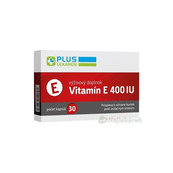 PLUS LEKÁREŇ Vitamín E 400 IU 30ks