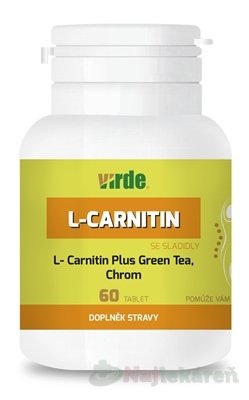 E-shop VIRDE L-CARNITIN Plus Green Tea, Chróm