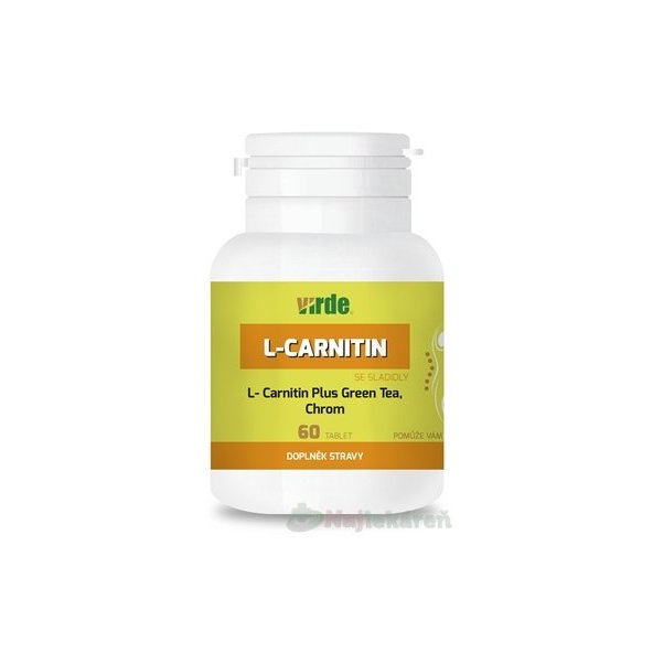 VIRDE L-CARNITIN Plus Green Tea, Chróm