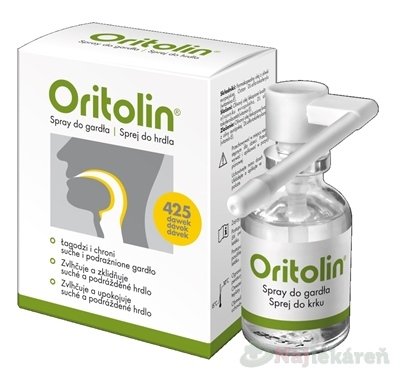 E-shop Oritolin sprej do krku suchosti v hrdle a v ústnej dutine 30 ml