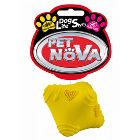 Pet Nova RUB-CRAZZYBALL hračka pre psa S žltá