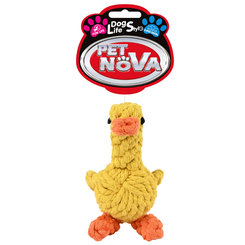 Pet Nova ROPE-DUCK hračka z lana pre psa