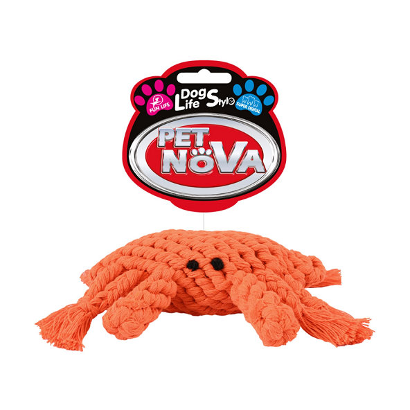 Pet Nova ROPE-CRAB hračka z lana pre psa