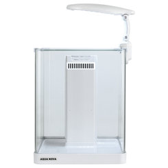 AQUA NOVA NANO-21 White - akvarijný komplet, biely