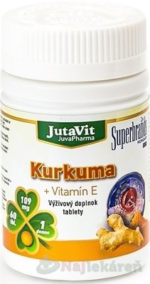 E-shop JutaVit Kurkuma + Vitamín E, 60 ks