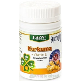 JutaVit Kurkuma + Vitamín E, 60 ks