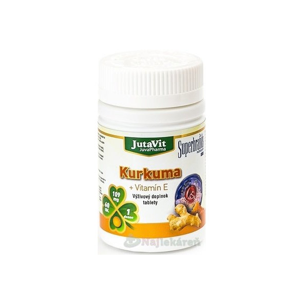 JutaVit Kurkuma + Vitamín E, 60 ks